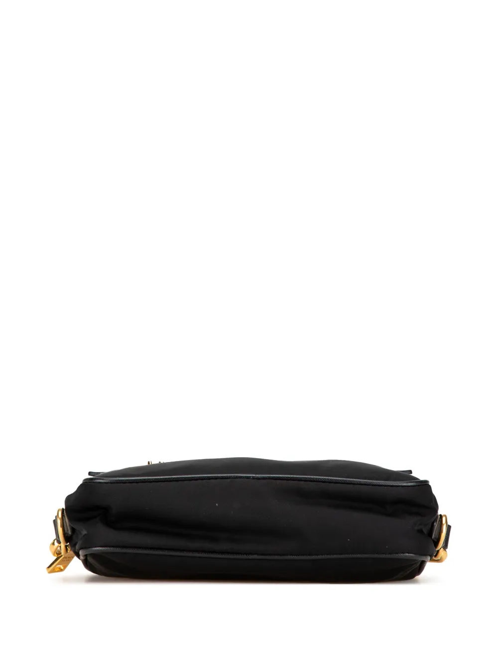 Pre-owned Prada 2000-2023 Small Tessuto Front Pocket Camera Bag Crossbody Bag In Black