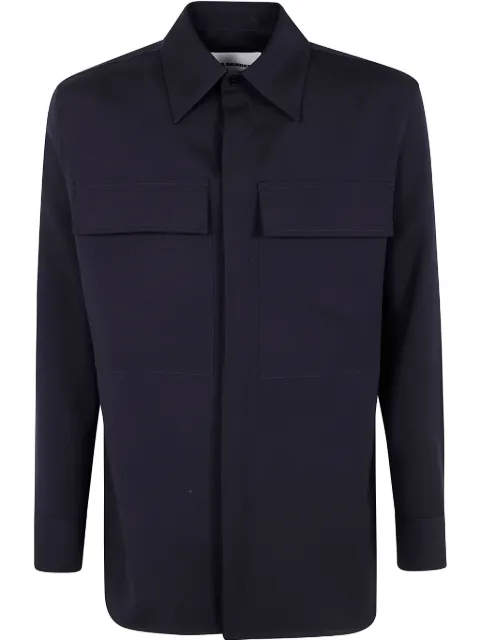 Jil Sander wool overshirt