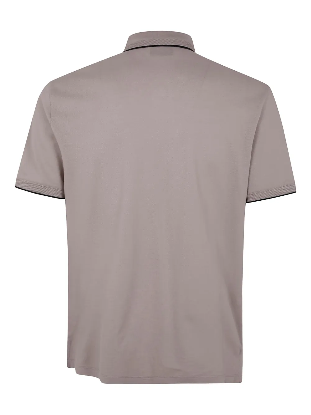 Emporio Armani embroidered-logo cotton polo shirt - Beige