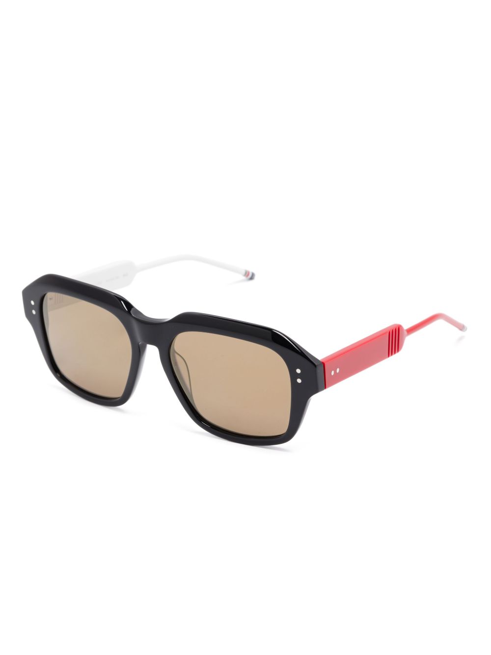 Thom Browne Eyewear oversize-frame sunglasses - Zwart