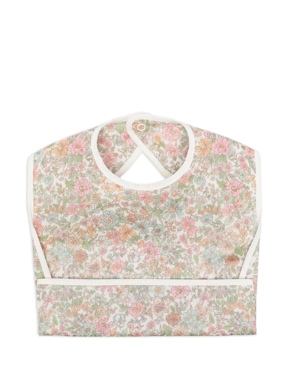 Bonpoint floral-print bib | White | Image 1