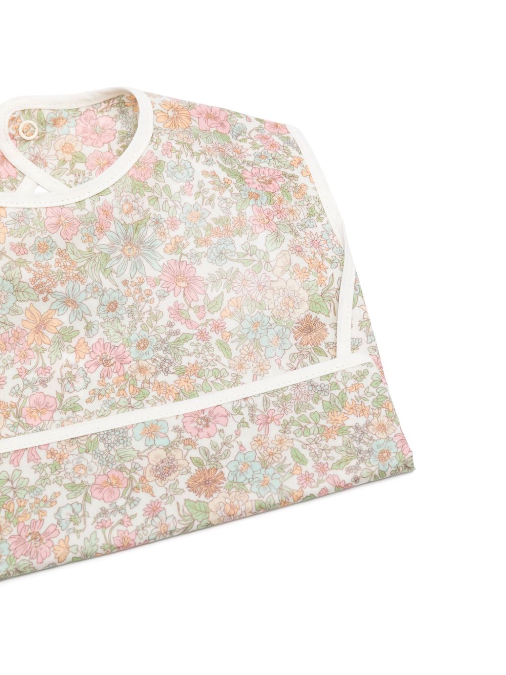 Bonpoint floral-print bib - Wit