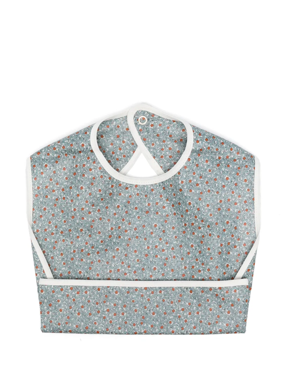 Bonpoint leaf-print bib | Blue | Image 1