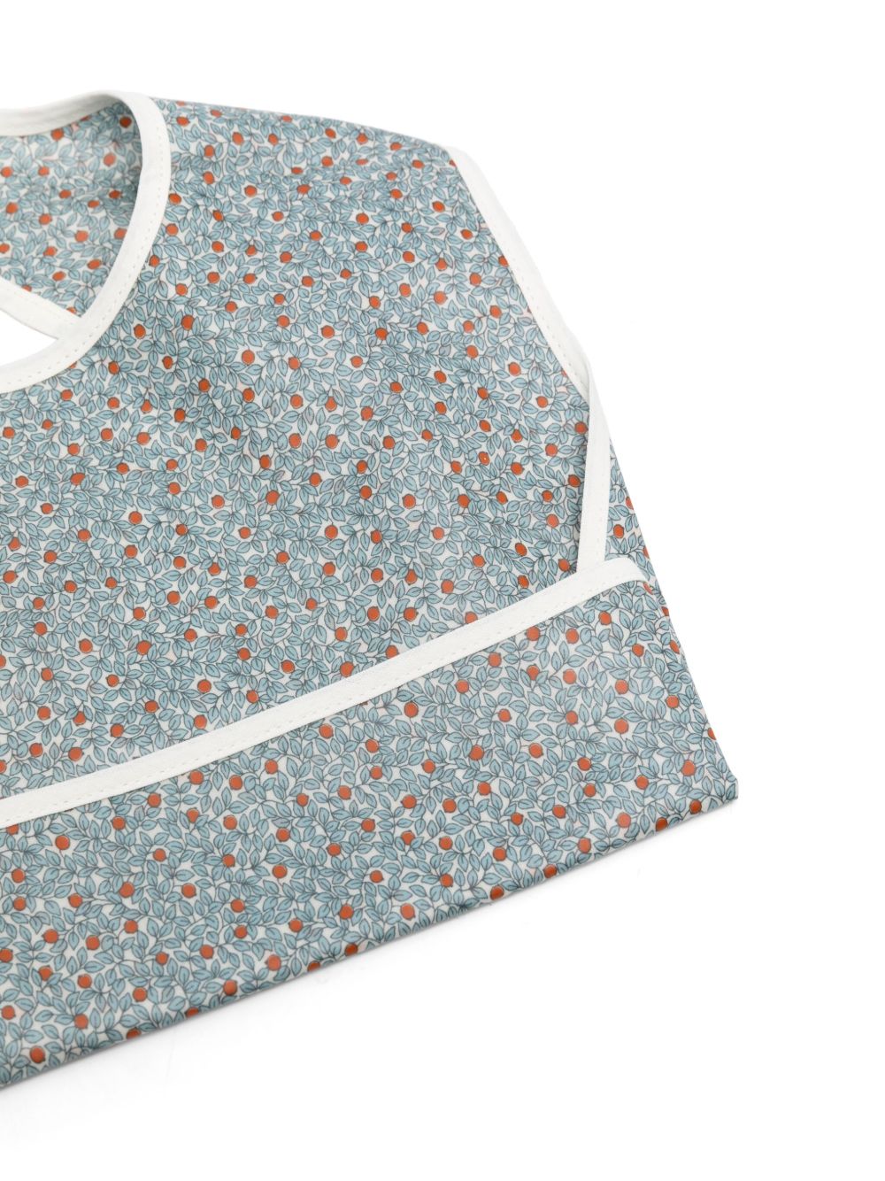 Bonpoint leaf-print bib - Blauw