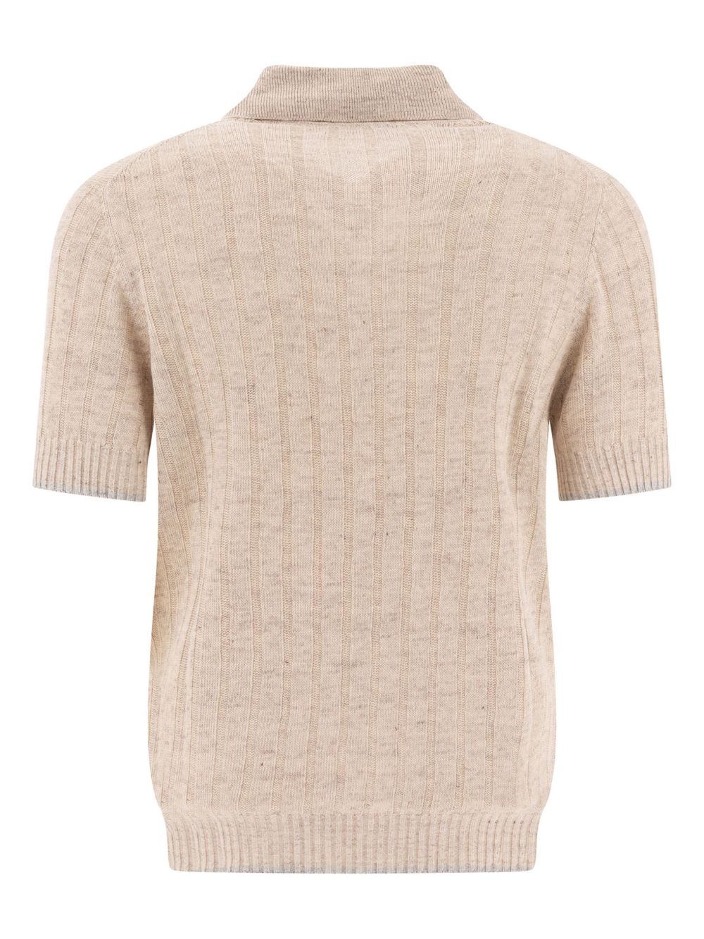 Brunello Cucinelli knitted polo shirt - Beige