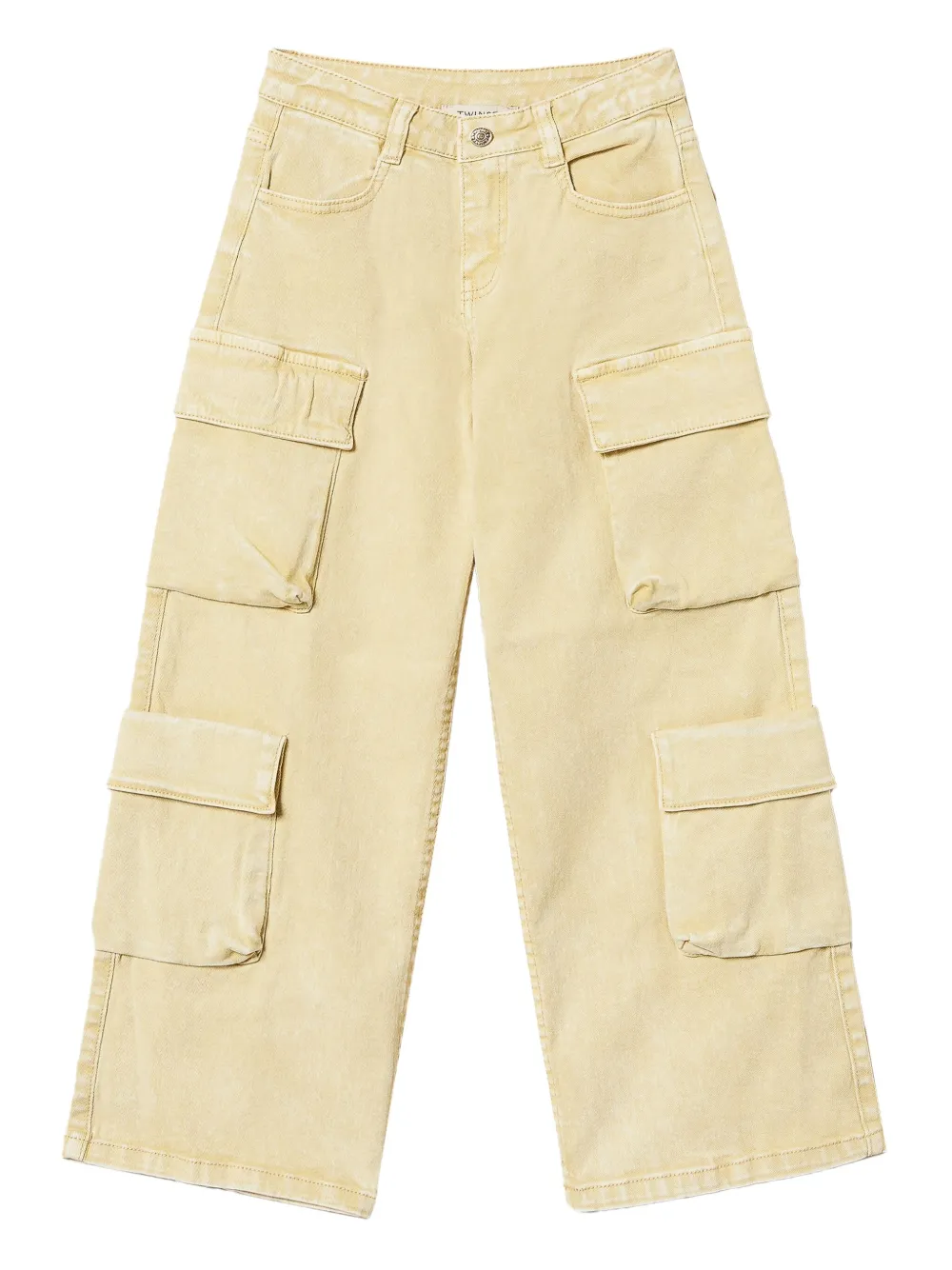 TWINSET Kids Cargo broek Geel