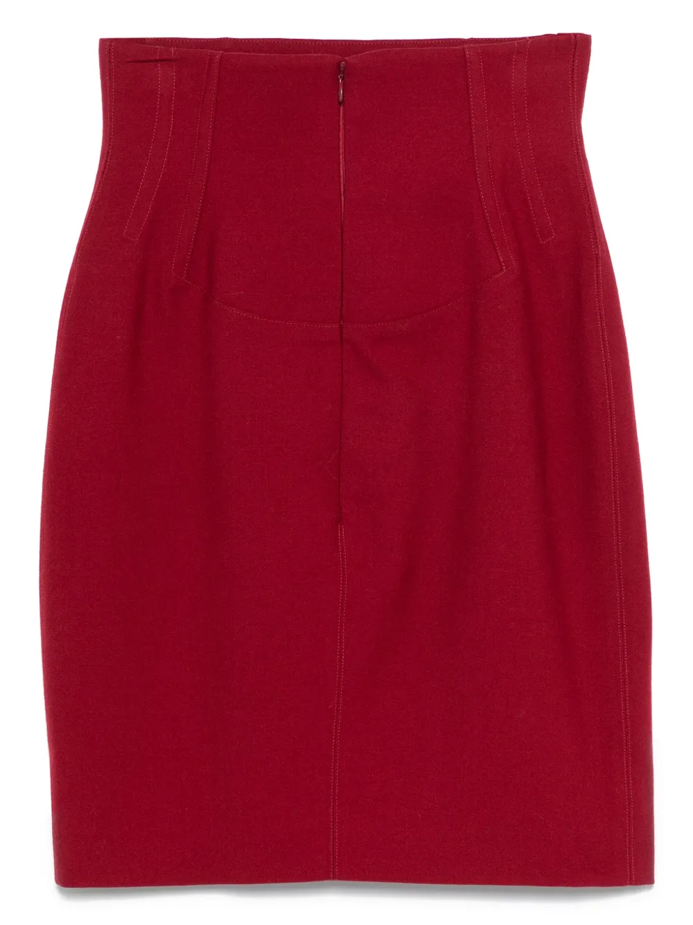 Alaïa Pre-Owned 1990s wollen mini-rok - Rood