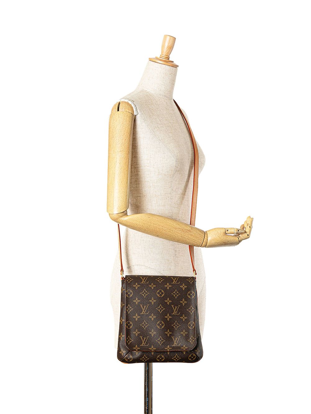 Louis Vuitton Pre-Owned 2003 Monogram Musette Salsa crossbodytas met lange band - Bruin