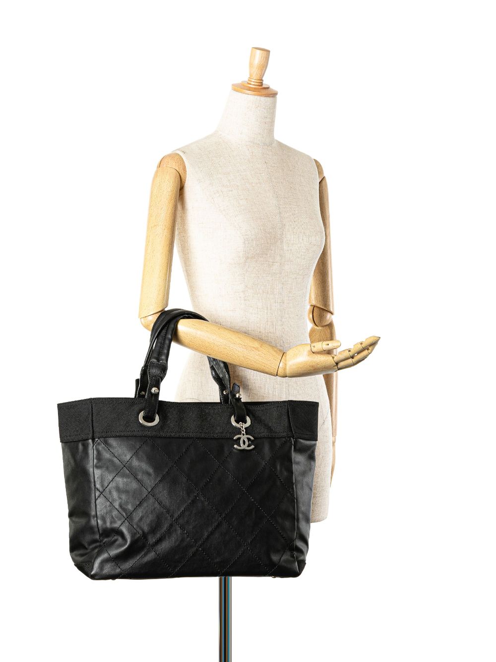 CHANEL Pre-Owned 2008-2009 grote Paris Biarritz shopper - Zwart