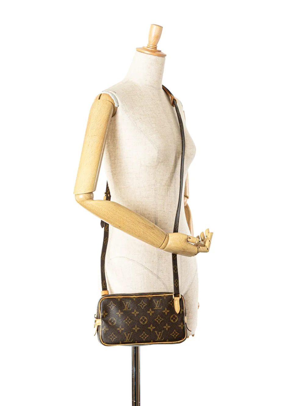 Louis Vuitton Pre-Owned 2002 Marly Bandoulière crossbodytas met monogram - Bruin