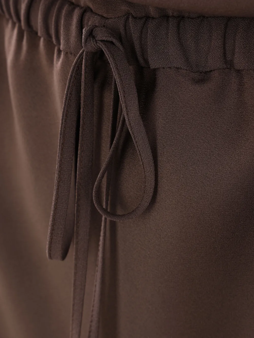 Brunello Cucinelli Satijnen maxi-jurk Bruin