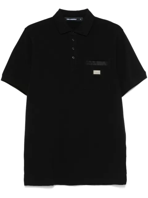 Karl Lagerfeld chest-pocket polo shirt