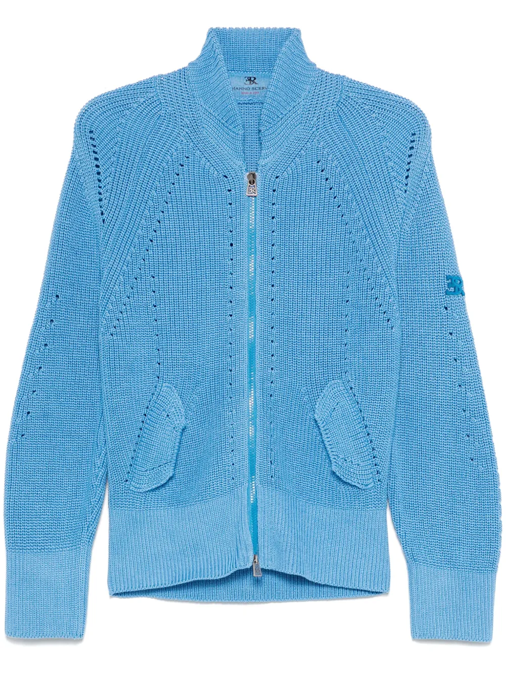 Ermanno Scervino Vest met geborduurd logo Blauw