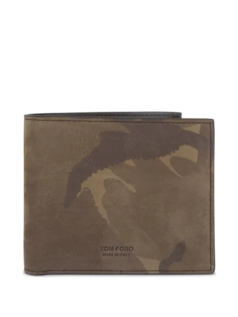 TOM FORD cartera plegable con motivo militar