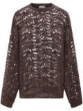 Brunello Cucinelli sequin-embellished sweater - Brown