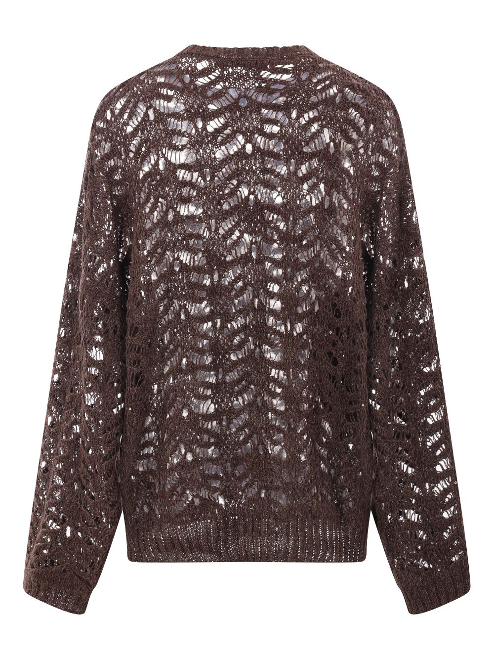 Brunello Cucinelli sequin-embellished sweater - Bruin