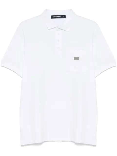 Karl Lagerfeld chest-pocket polo shirt