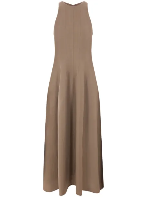Brunello Cucinelli sleeveless twill maxi dress