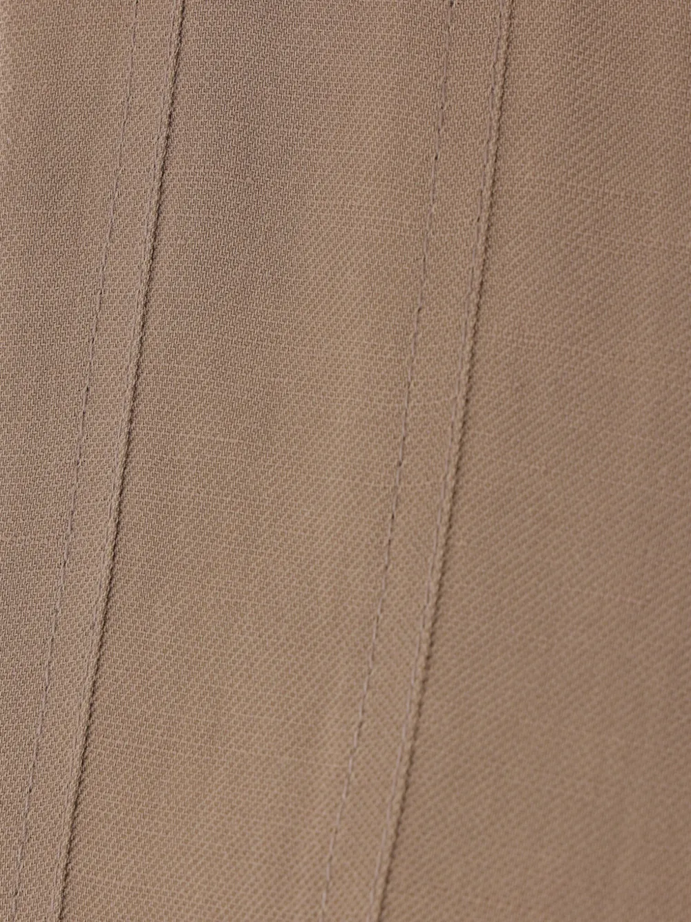 Brunello Cucinelli Mouwloze twill maxi-jurk Bruin