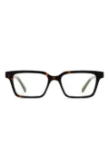 akila Maven rectangle acetate glasses - Brown