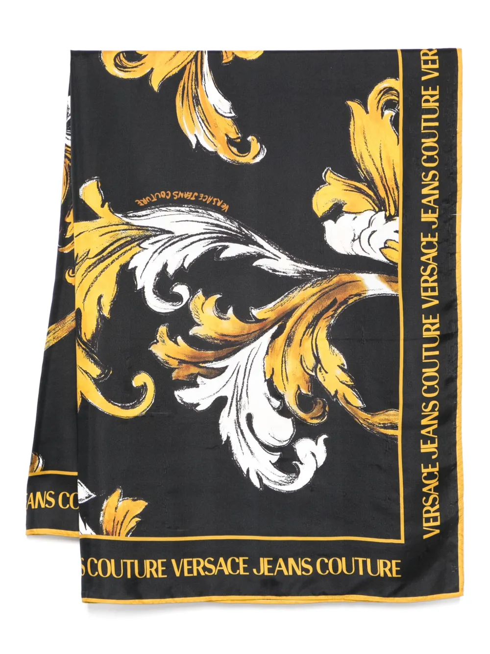 Versace Jeans Couture Wikkelrok met Barocco-print Zwart