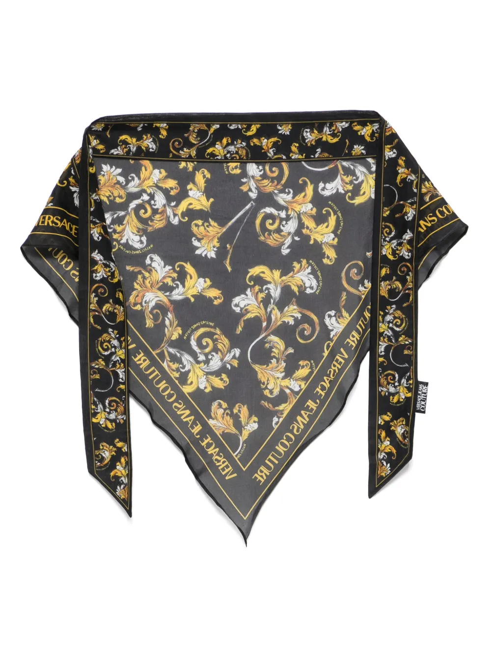 Versace Jeans Couture Bandana met Barocco-print Zwart