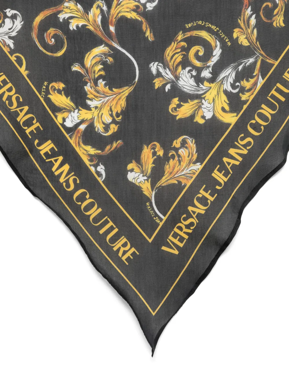Versace Jeans Couture Bandana met Barocco-print Zwart