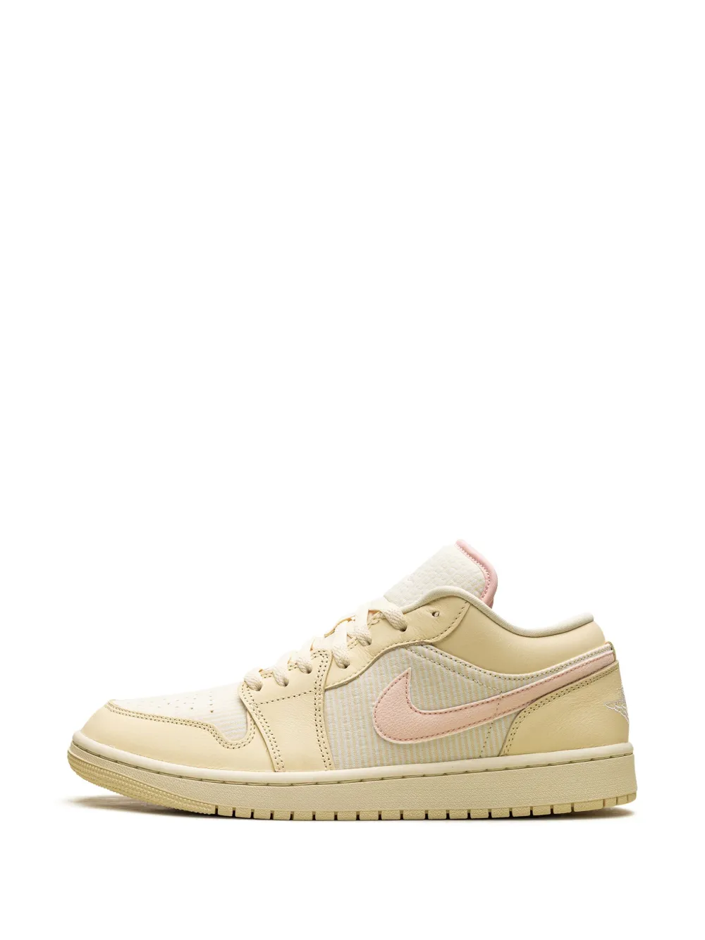 Jordan 1 Low "Seersucker Muslin Sail Coconut Milk Legend Pink" sneakers Neutrals