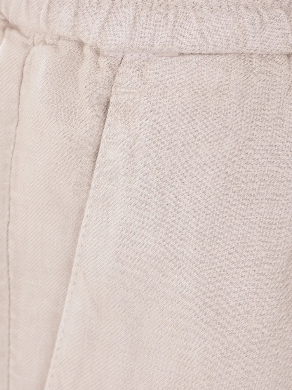 Brunello Cucinelli Linnen trainingsshorts Beige