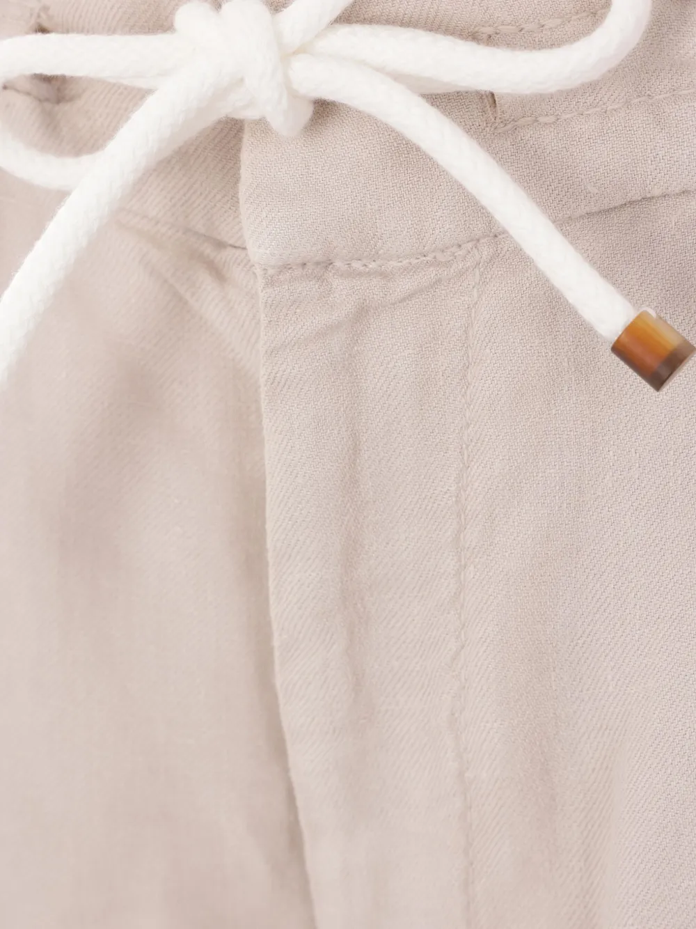 Brunello Cucinelli Linnen trainingsshorts Beige