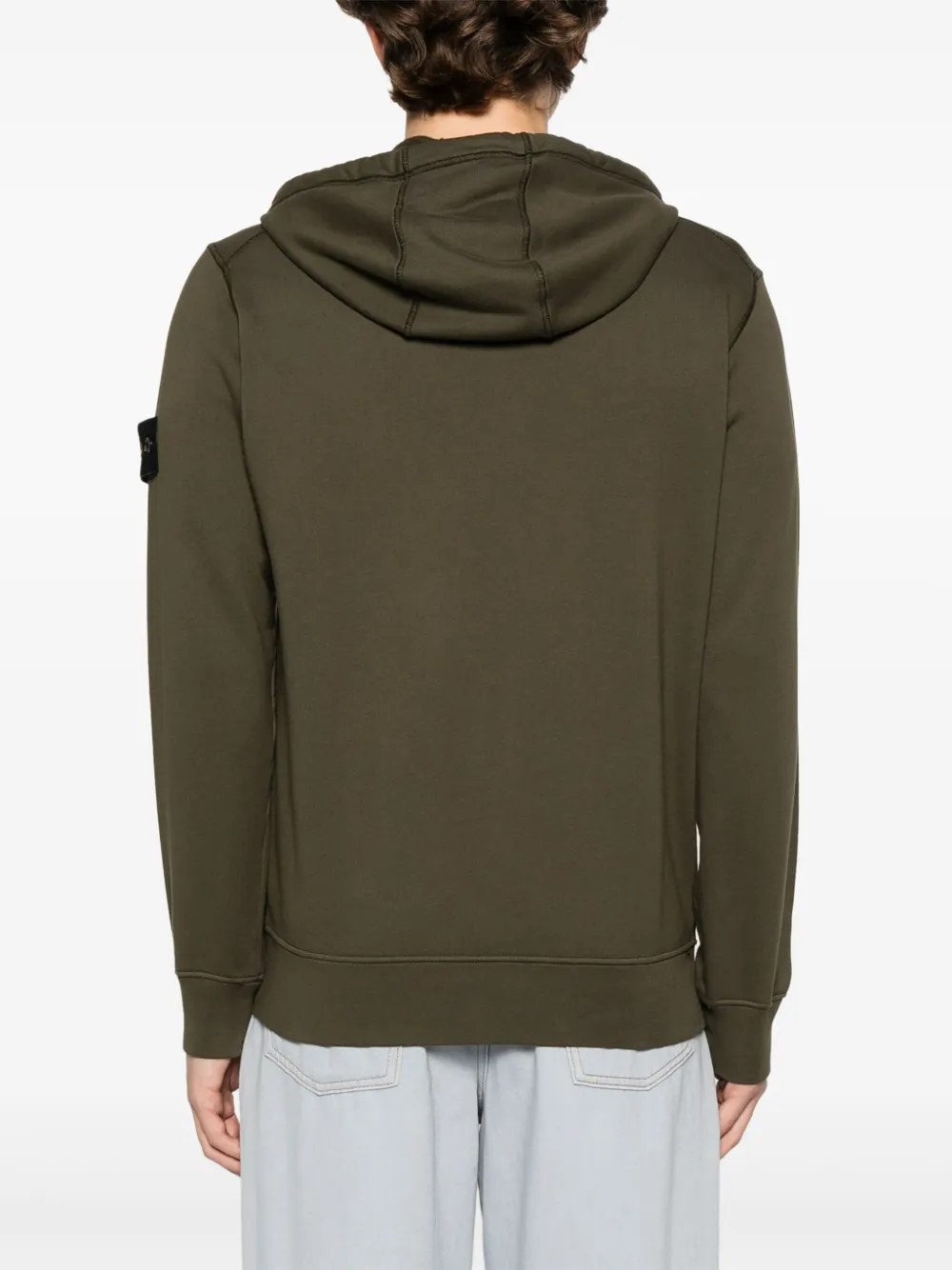 Stone Island Hoodie met Compass-logopatch Groen