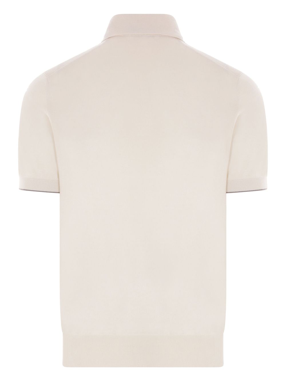 Brunello Cucinelli knitted cotton polo shirt - Beige