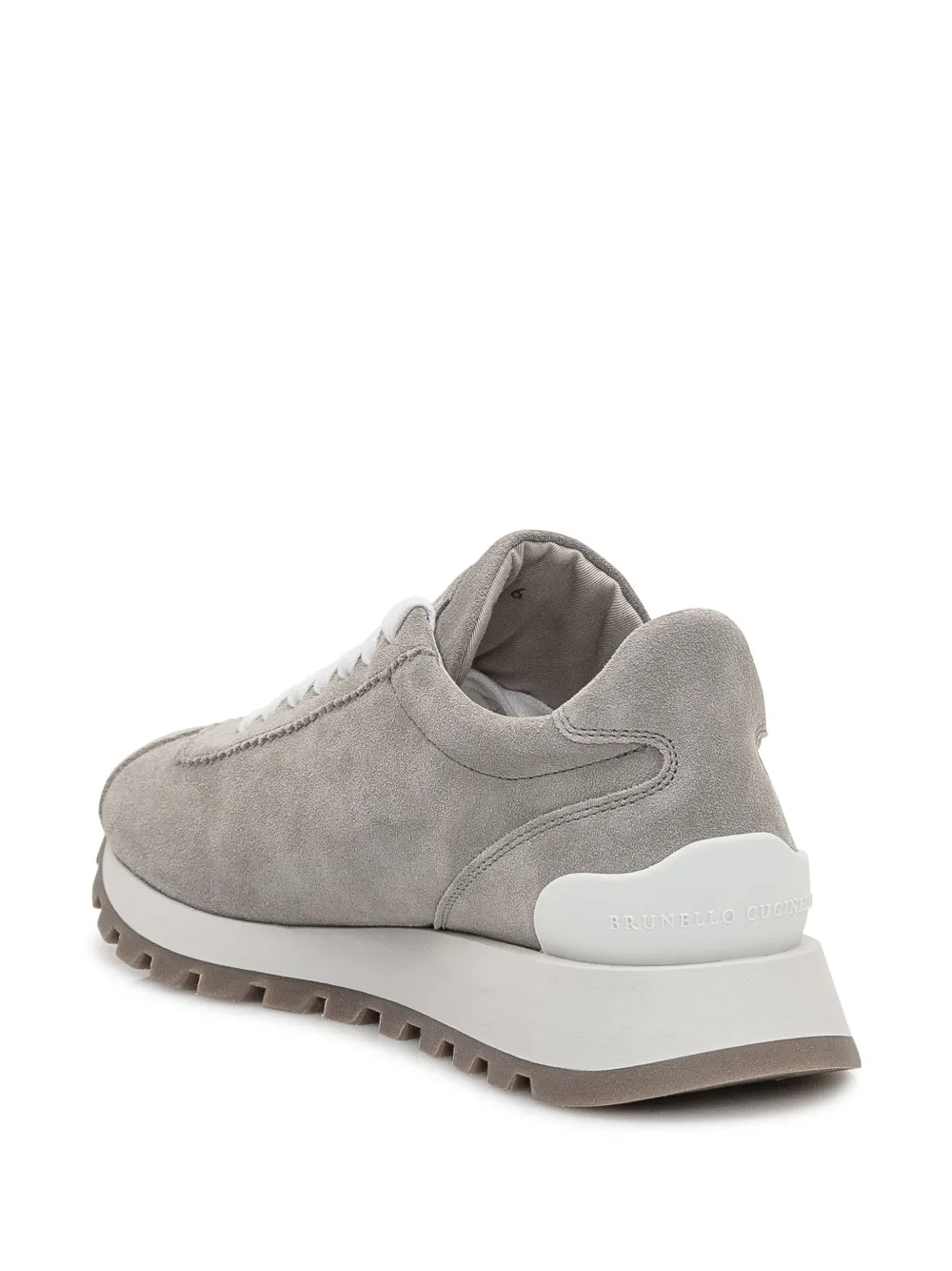 Brunello Cucinelli Sneakers verfraaid met monilikralen Grijs