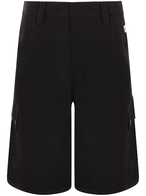 Off-White logo-embroidered cargo shorts