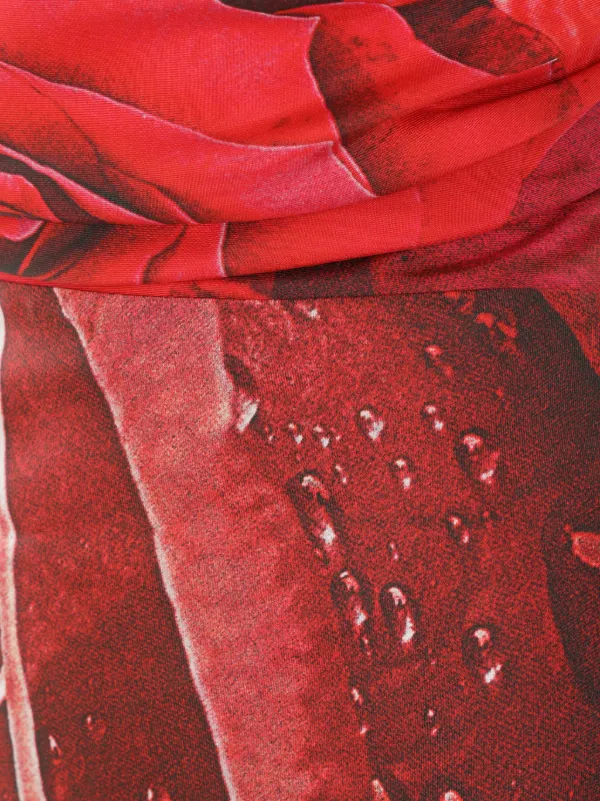 Roberto Cavalli Garden Rose-print Maxi Dress | Red | FARFETCH