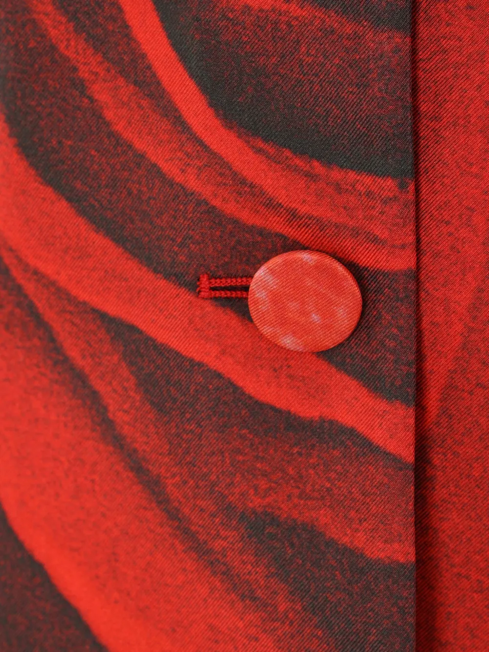 Shop Roberto Cavalli Garden Rose-print Blazer In Red