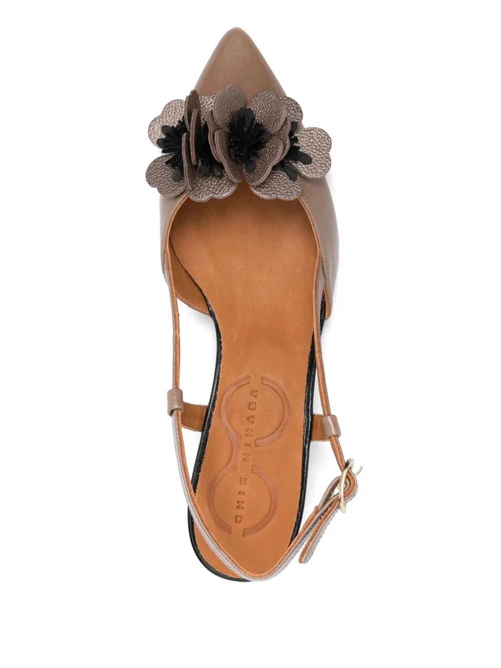 Chie Mihara Hazel slingback pumps Brown