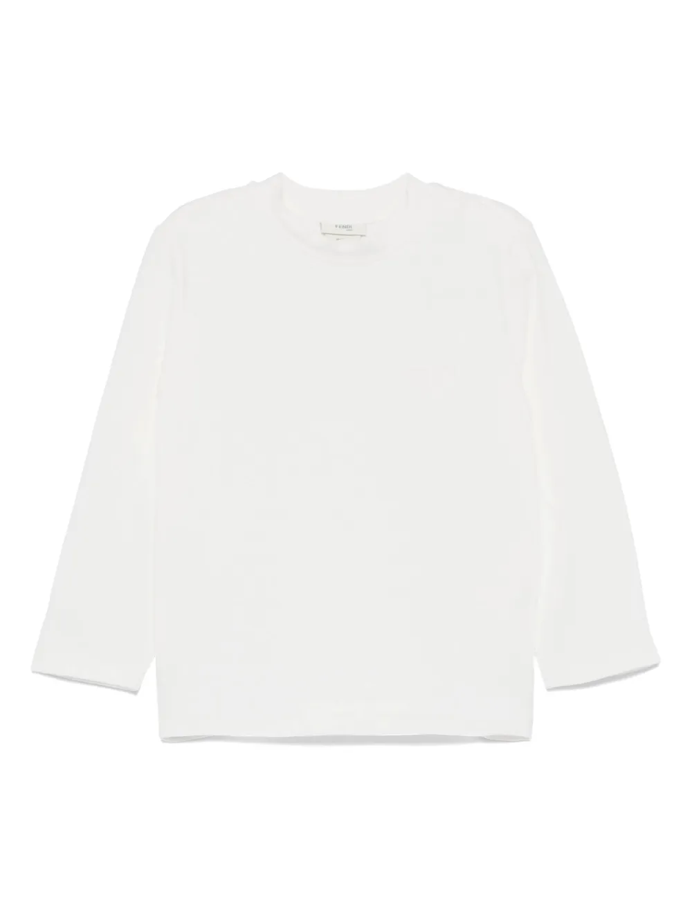 Fendi Kids T-shirt met lange mouwen Wit
