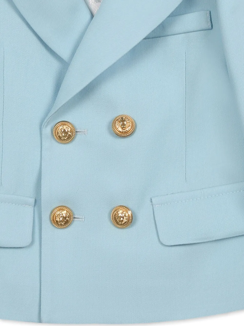 Balmain Kids Blazer met dubbele rij knopen Blauw