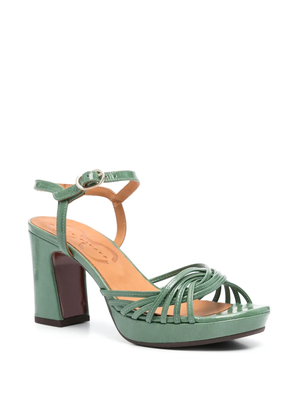 Chie Mihara 80mm Keske sandals - Groen