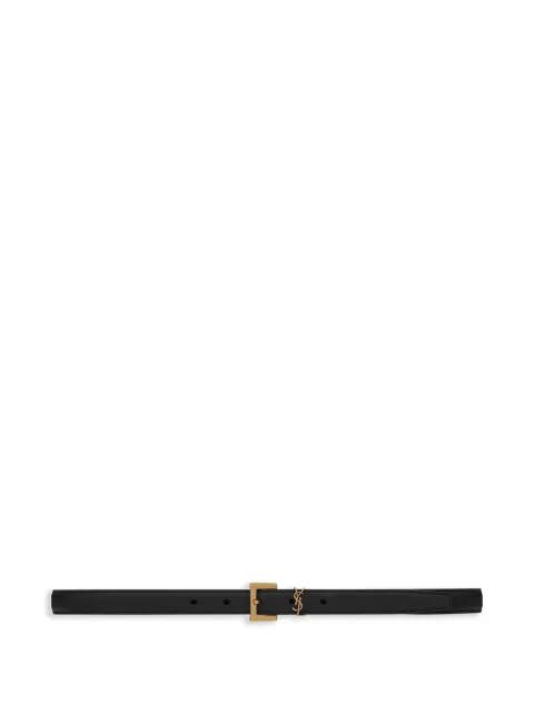 Saint Laurent logo-plaque belt 