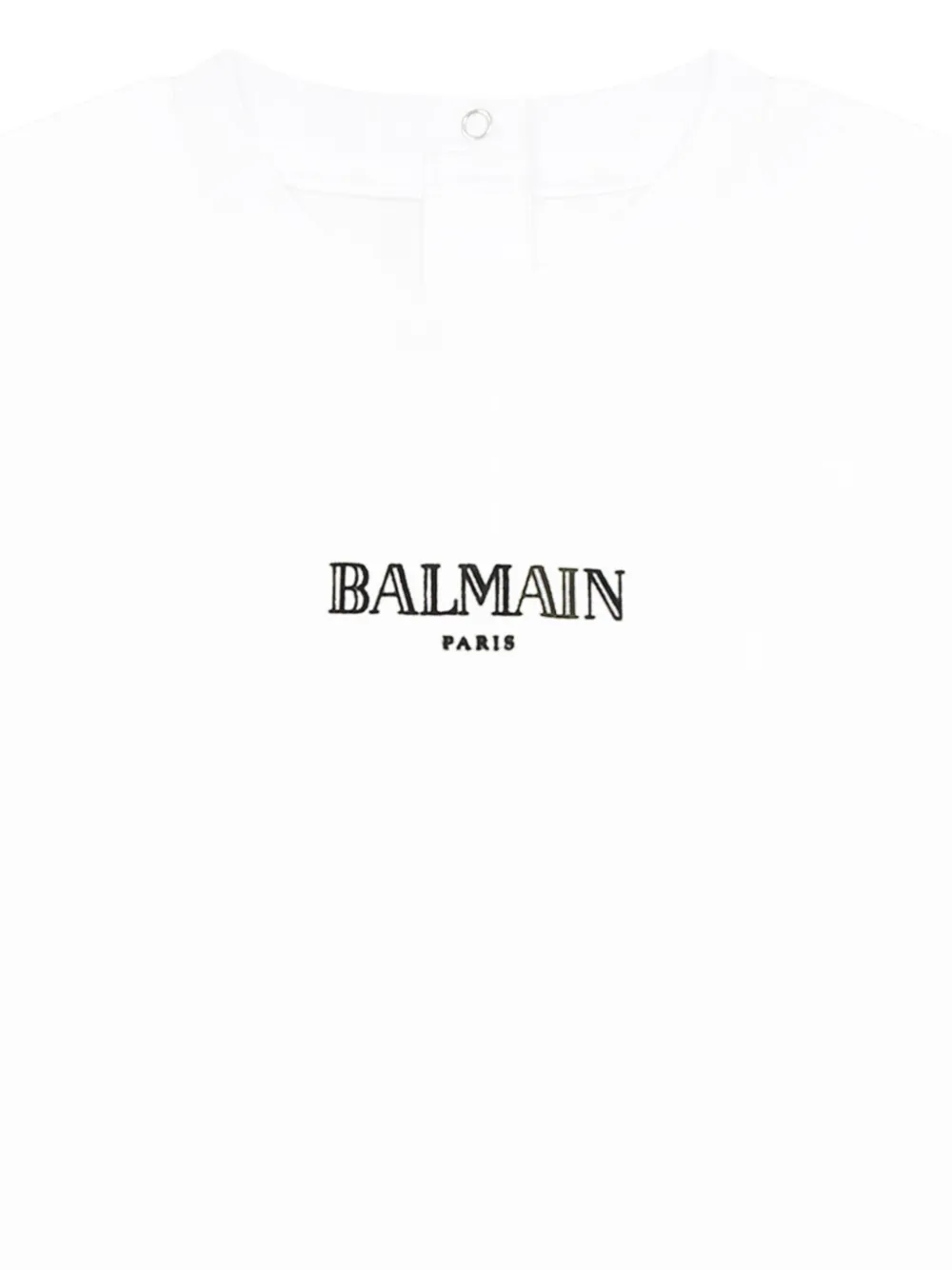 Balmain Kids T-shirt met geborduurd logo Wit