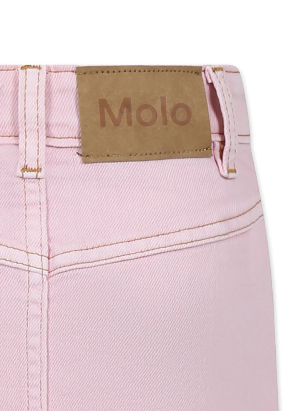 Molo Spijkerrok met logo-tag Roze