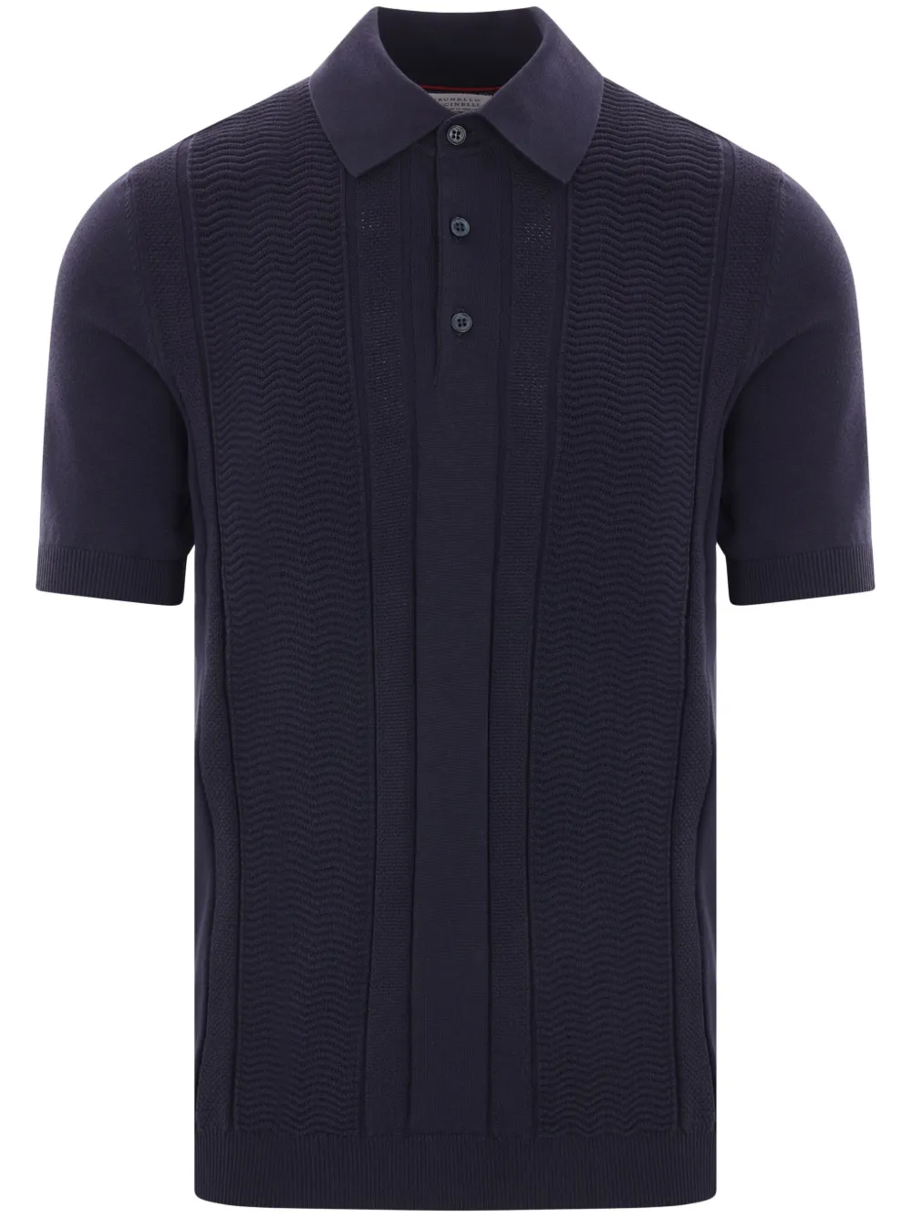 Brunello Cucinelli playera tipo polo tejida | azul | Image 1