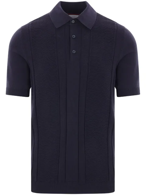 Brunello Cucinelli knitted cotton polo shirt