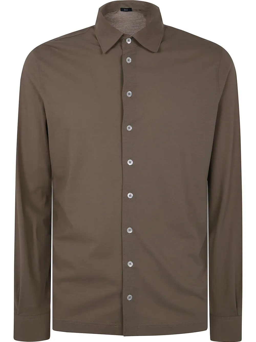 Herno camisa de tejido jersey | marrón | Image 1