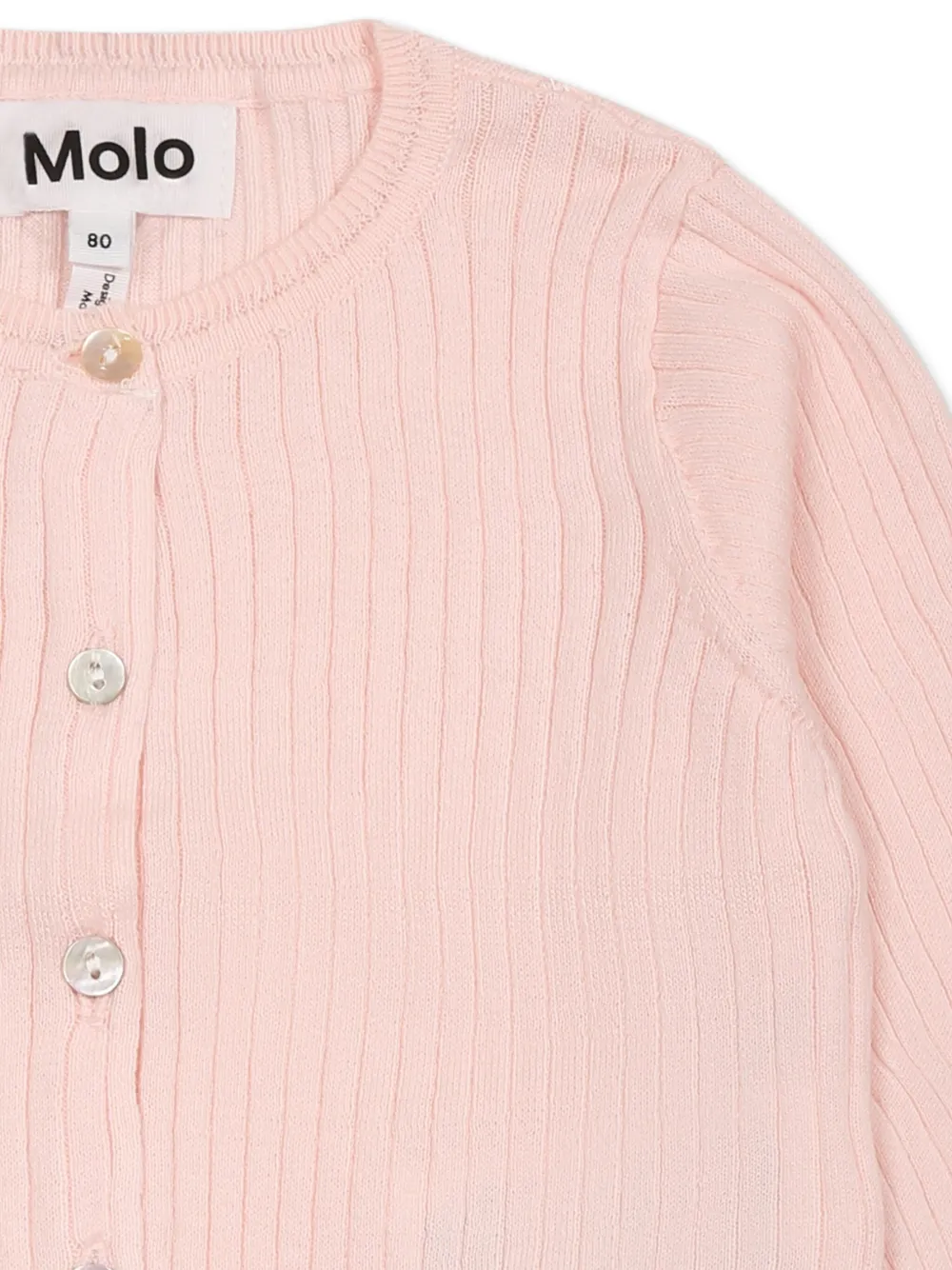 Molo Ribgebreid vest Roze