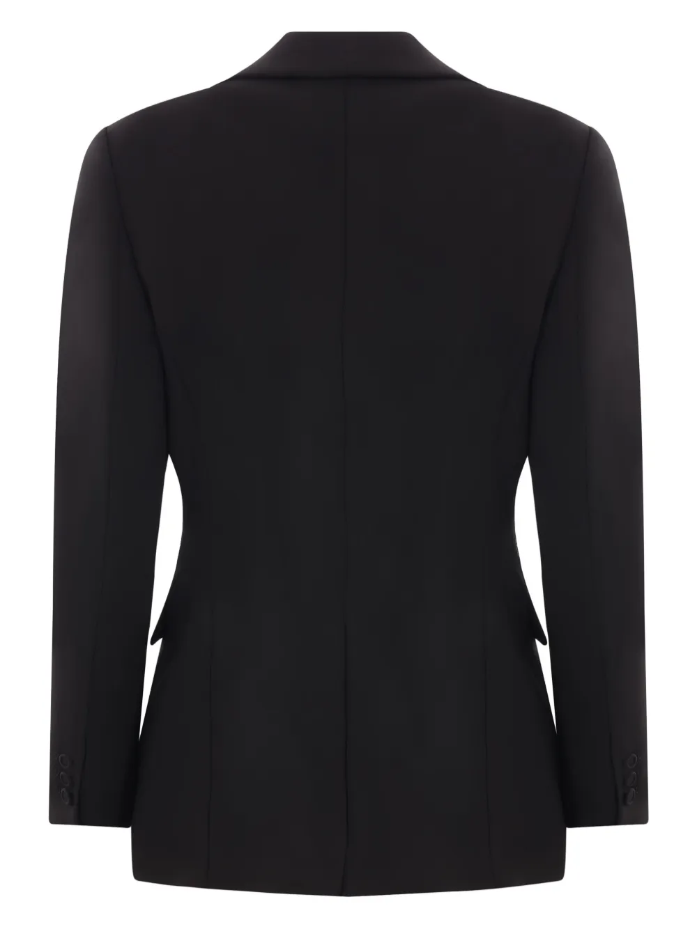 Roberto Cavalli single-breasted cady-texture blazer - Zwart