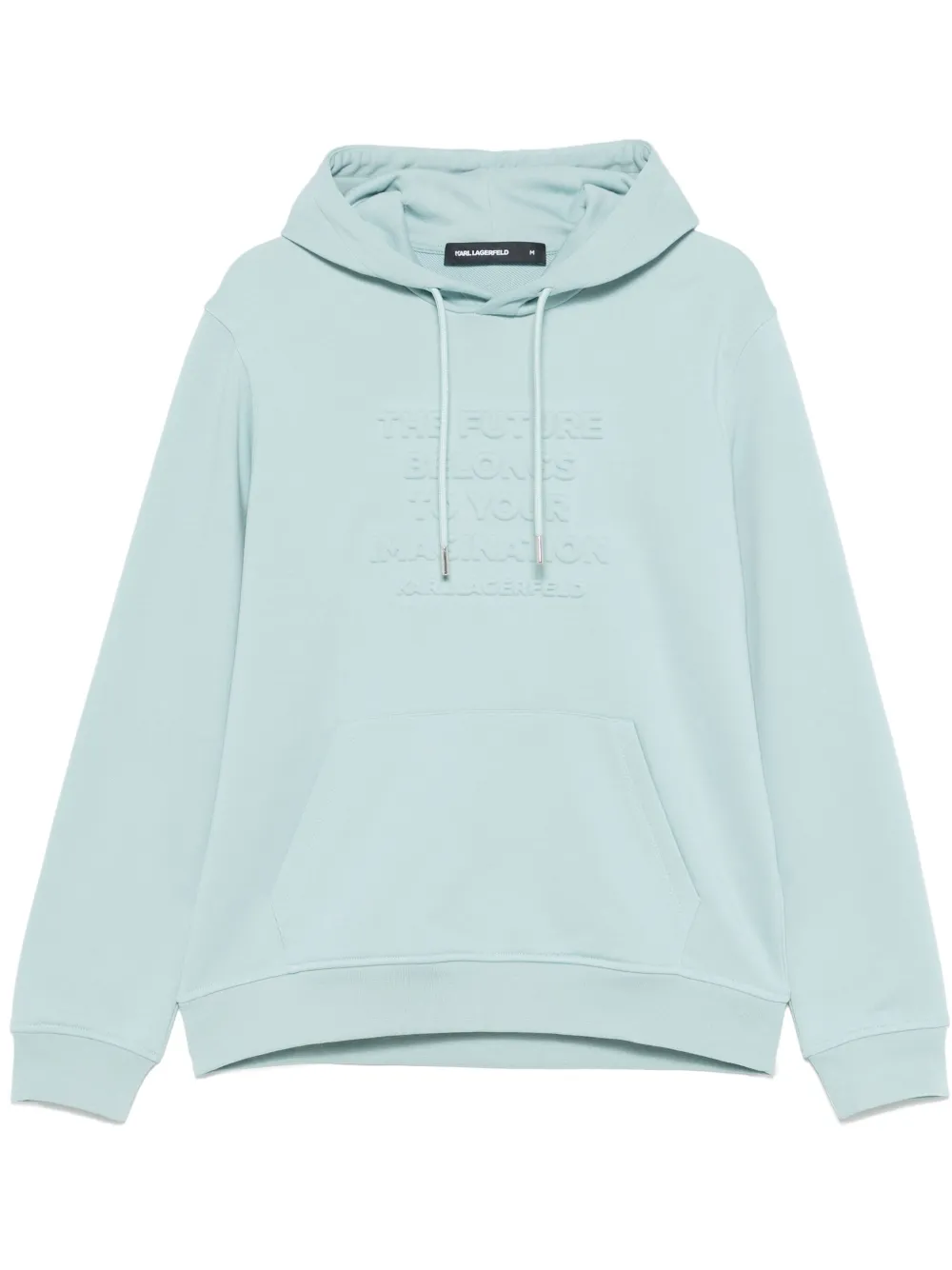 embossed hoodie