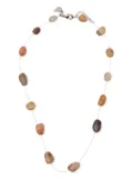 Emporio Armani gemstone-detail necklace - Neutrals